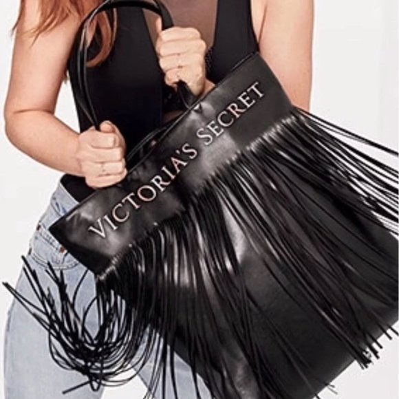 Victoria's Secret Handbags - Victoria's Secret Flirty Fringe Tote Weekender Bag